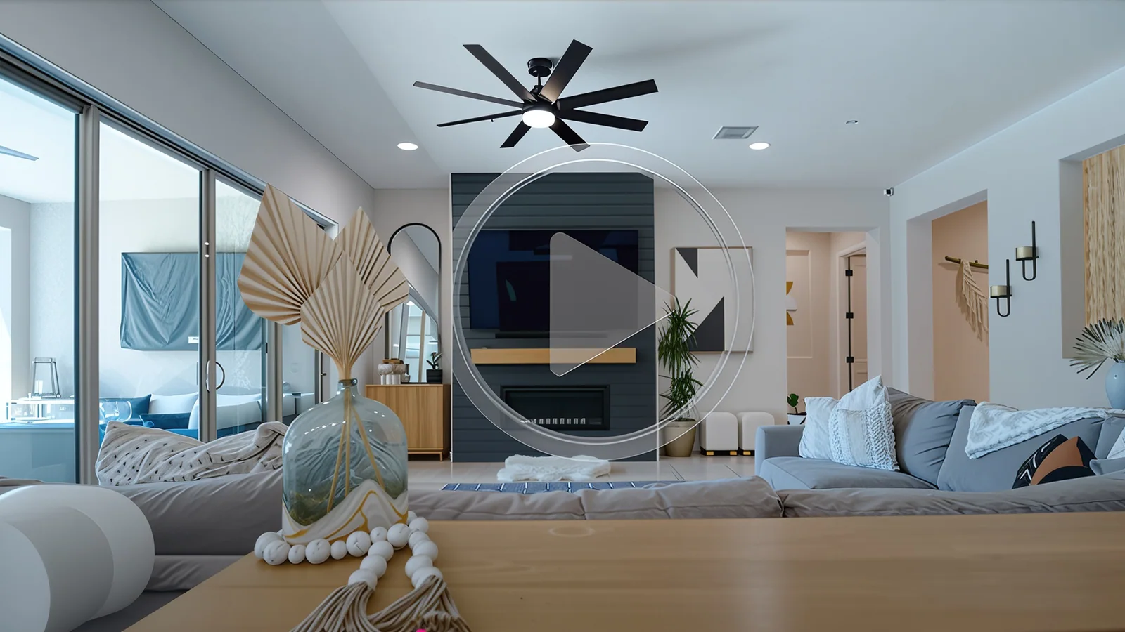 Interior property video cover for a premium MLS video